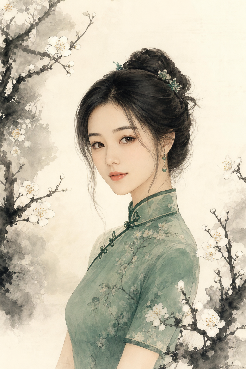 Traditional face reading portrait